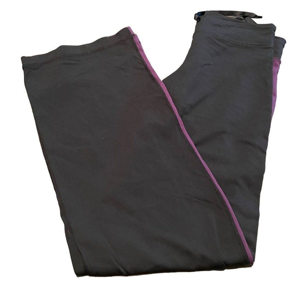 LULULEMON Straight Leg Pants *Black/Purple* Size 4